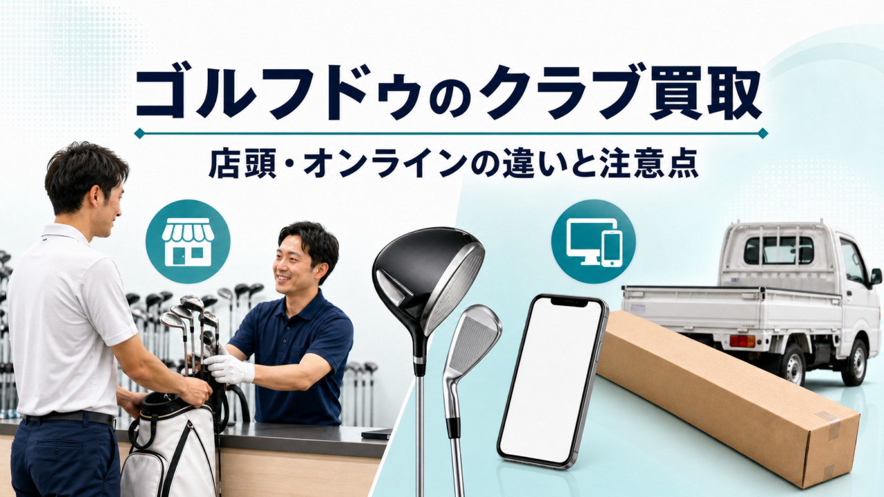 ゴルフドゥのクラブ買取を徹底解説！店頭・オンラインの違いと注意点