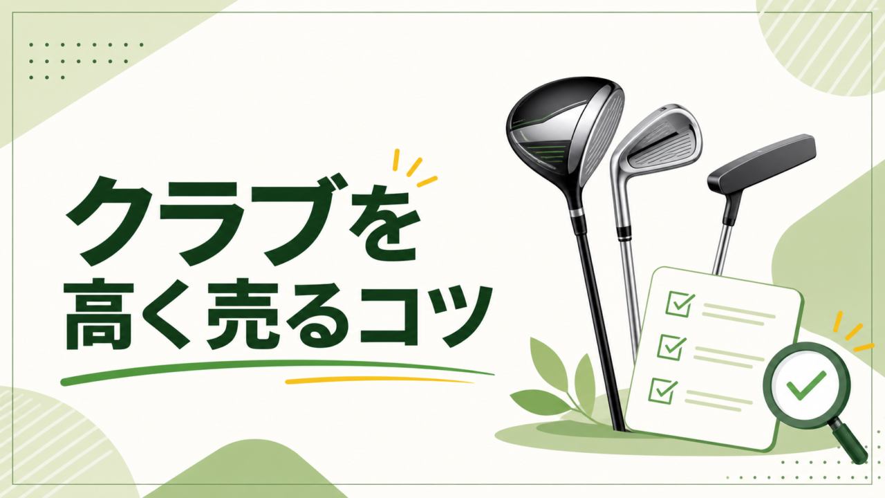 ゴルフクラブを高く売るコツ8選｜査定前の準備と買取先の選び方